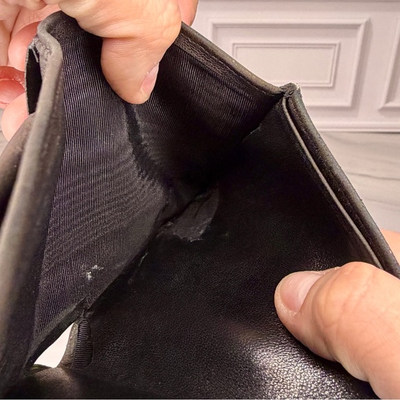 CHANEL Men’s Quilted Leather Bifold Wallet | Black | Includes COA - Picture 11 of 12